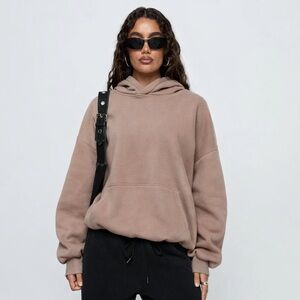 Unisex Oversized Hoodie in Apricot Size M